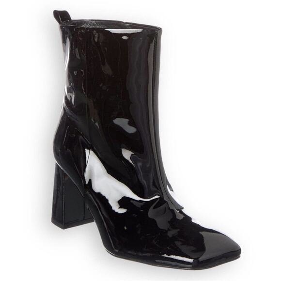Good American Black Patent Leather Boots 9 - Picture 2 of 7